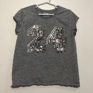 KidPik Girls Small (7/8) Sequin 24 SS Tee